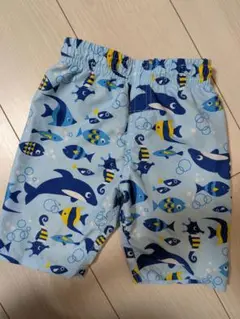 ベビー水着 青い魚柄 95センチ