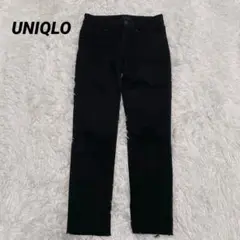 UNIQLO ウルトラストレッチ スキニーデニム 黒 23