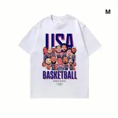 USA パリ 五輪アメリカ男子バスケドリーム Tシャツ M