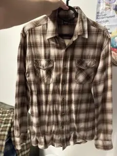 ネルシャツ　フランネルシャツ　L メンズ　古着