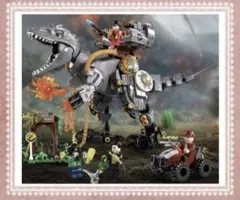 【レゴ互換】恐竜 改造 カスタム ティラノサウルス ブロック ミニフィグ