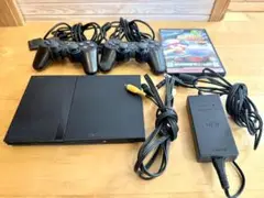 【動作確認済み】PlayStation 2 本体 コントローラー2個 コード類