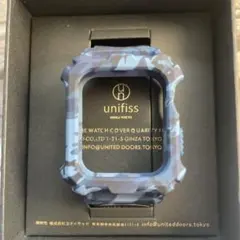 アップルウォッチ バンド 化粧箱付き　ブルー迷彩 42/44mm