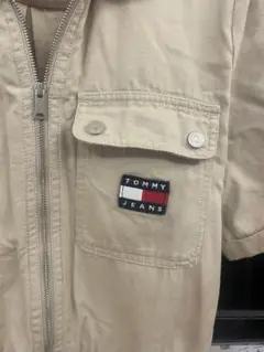 TOMMY JEANS ベージュ 半袖ワンピース(ズボン
