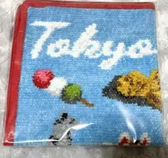 【赤ふちのみ】ANA✖️フェイラー Tokyoデザインハンカチ赤　日本未発売