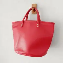 美品✨クリームカンパニー　バケツトートバッグ　本革