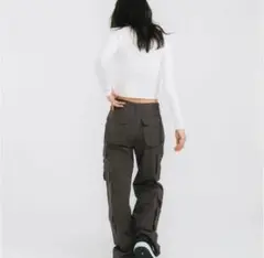 丈長め カーゴパンツ股下79.5