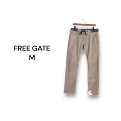 フリーゲート FREE GATE パンツ【M】裏起毛 ブラウン スウェット風