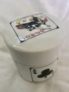 ビンテージ　トランプ　陶器　小物入れ　年代物　レトロ