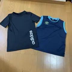 adidas Tシャツとumbro ノースリーブシャツ セット　140センチ