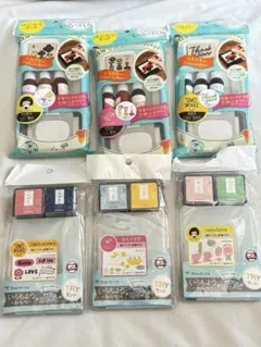 シャチハタ　いろづくり はじめてセット・いろもよう わらべ　6個セット
