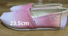 【新品未使用タグ付き】TOMS ピンク スリッポン 23.5cm