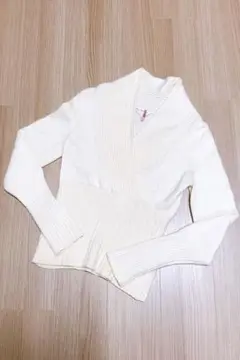 【MaxMara】マックスマーラ カシュクールリブニット ウールカシミヤ 厚手