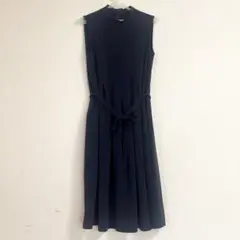 【 UNIQLO / ユニクロ 】ノースリーブ ワンピース　ハイネック　ネイビー