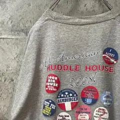 Huddle House アメリカン ポップ バッジ Tシャツ