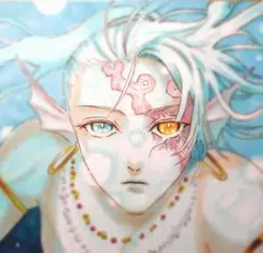 オリジナルイラスト　アナログイラスト　人魚