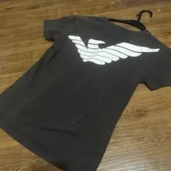 EMPORIO ARMANI バック ロゴ プリント Tシャツ