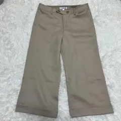 【クリスチャンオジャール】　レディースワイドパンツ　短丈　ベージュ【M】