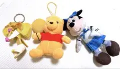 即購入ok‼️ ❤️ディズニー❤️キーホルダー&ミニー＆プーさん ぬいぐるみセット