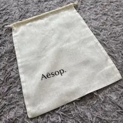 Aēsop イソップ ロゴ入り 巾着袋 大サイズ