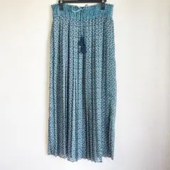 BEAMS BOY ビームスボーイ ストライプシフォン フラワープリントスカート