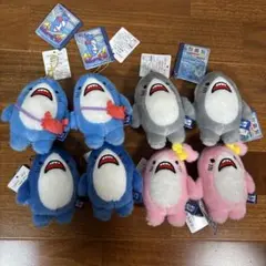 サメーマン ４種２セット ボールチェーン付き ぬいぐるみマスコット