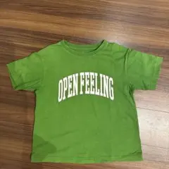 GU ロゴTシャツ　　150 ピスタチオグリーン