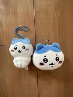 ハチワレ　ガチャ　フェイス　ぬいぐるみ　マスコット　おすわり　キーホルダー