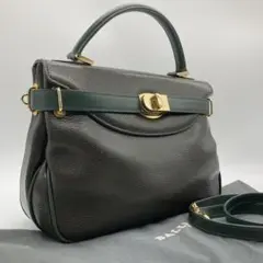 BALLY バリー 2way ショルダーバッグ ハンドバッグ レザー グリーン