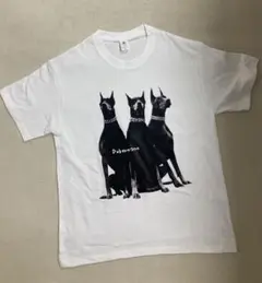 ドーベルマン プリント Tシャツ Sサイズ ホワイト