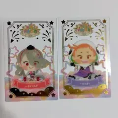 わんぱく刀剣乱舞 今剣 岩融 箔押しクリアカード