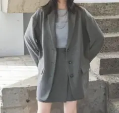 JEANASIS 薄手グレー ジャケット