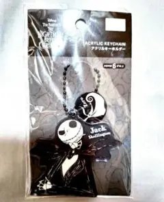 新品⭐キーホルダー ナイトメアビフォアクリスマス ジャックとゼロ ストラップ