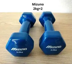 ミズノ　鉄アレイ ２キロ×2個セット