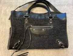 BALENCIAGA バレンシアガ クラシック シティ フェルト×レザー