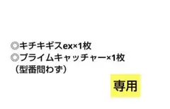 【専用】キチキギスex　プライムキャッチャー　各1枚セット