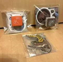 【新品】くじ ジュラシック・ワールド復活の大地スタンプ＆ステッカー＆ラバー 3点