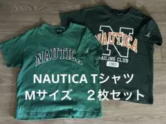 NAUTICA 緑色 Tシャツ Mサイズ 2枚セット