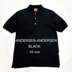 ANDERSEN-ANDERSEN ブラック ポロシャツ ニット XS 半袖