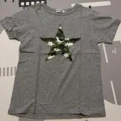 <美品>BUZZ FUZZ 迷彩星柄 Tシャツ 160