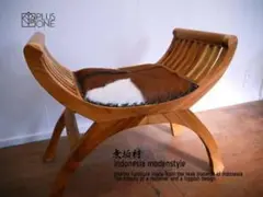アジアン家具　カルティニチェア　インドネシア作成　スツール　椅子 アジアンリゾート 木製スツール カルティニチェア チーク家具