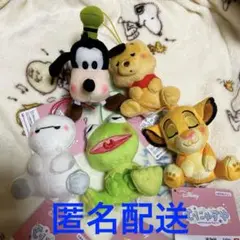 むにゃすやマスコット　ミッキー＆フレンズ ディズニーキャラクター　5点セット