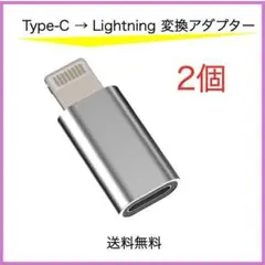 タイプC ライトニング 変換 アダプタ type C iPhone 2個