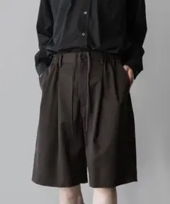 stein 24ss WIDE EASY SHORT TROUSERS