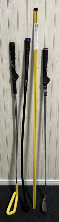 ゴルフ　練習用具 4本セット　スイング　グリップ　素振り　アライメント