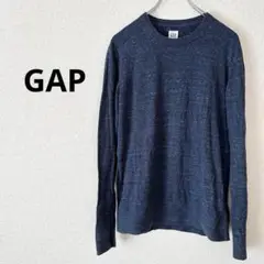 GAP 紺　長袖　薄手　Tシャツ　シンプル　無地　XS メンズ　コットン