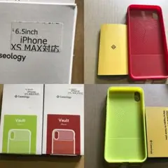iPhoneケース Xs Max 赤色　レッド　イエロー　新品未使用
