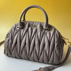 MIUMIU 美品 2way マテラッセ ハンドバッグ MUGHETTO ミュウ
