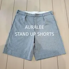 日本製 AURALEE オーラリー ショートパンツ コットン グレー３