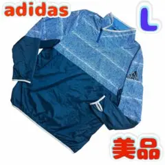 【美品】軽量 adidas 薄手パーカー ナイロンアウター L メンズ